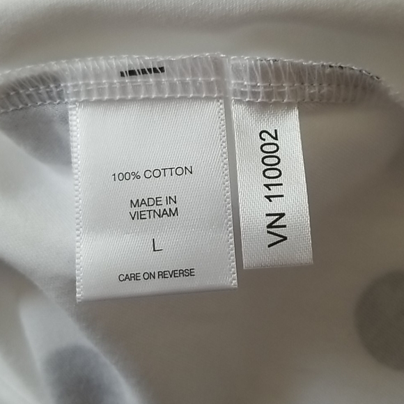 NWT Cotton polka dot Aline dress. Sz L - Picture 6 of 6